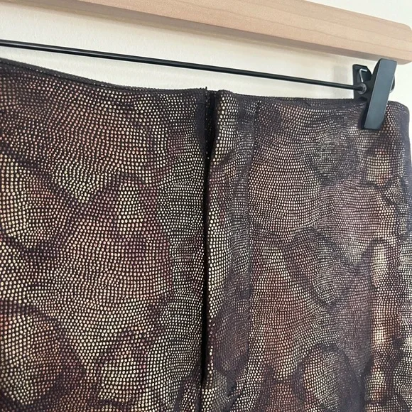 MOTHER Snakeskin High Waist Seamless Looker Ankle Pant